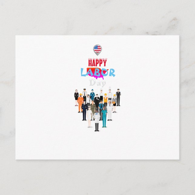 Cartão Postal Cartão-postal do Dia do Trabalhador (Frente)