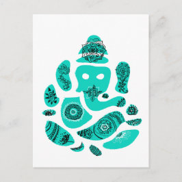 Cartão Postal Cartão-postal do Elefante Ganesha India