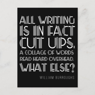 Cartão Postal Cartão-postal do Escrevendo William Burroughs "Cor