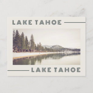 Cartão Postal Cartão-postal do Estilo Retro do Lago Tahoe
