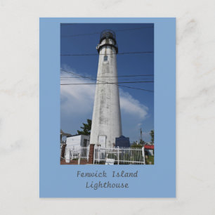 Cartão Postal Cartão-postal do Farol da Ilha Fenwick