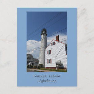 Cartão Postal Cartão-postal do Farol da Ilha Fenwick