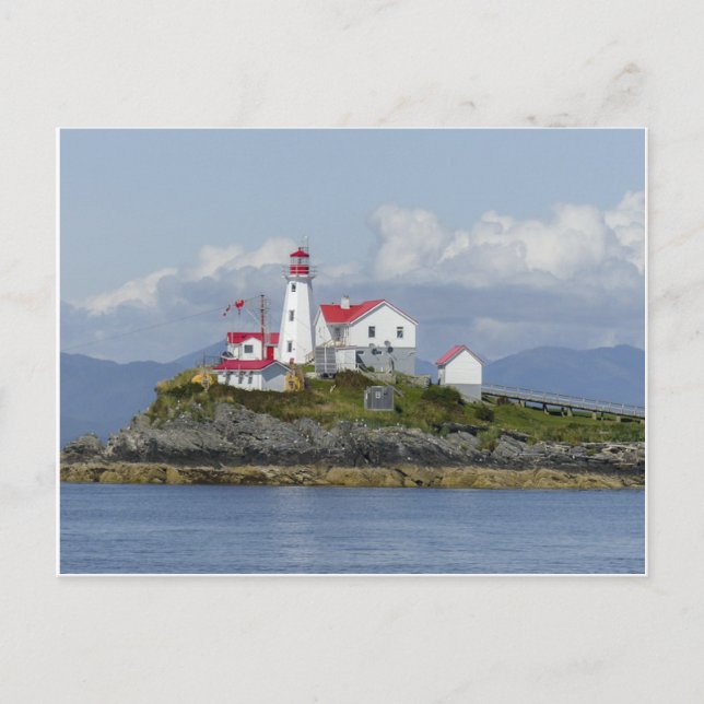 Cartão Postal Cartão-postal do farol da Ilha Verde Picturesco (Frente)