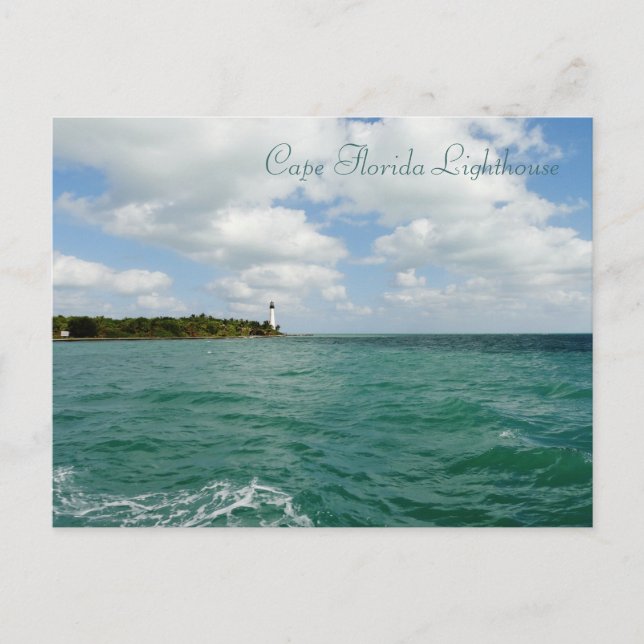 Cartão Postal Cartão-postal do Farol do Cabo da Flórida (Frente)
