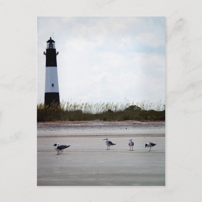 Cartão Postal Cartão-postal do Farol Georgia (Frente)