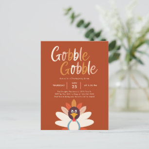 Cartão Postal Cartão-postal do Festa de Ação de Graças do Gobble