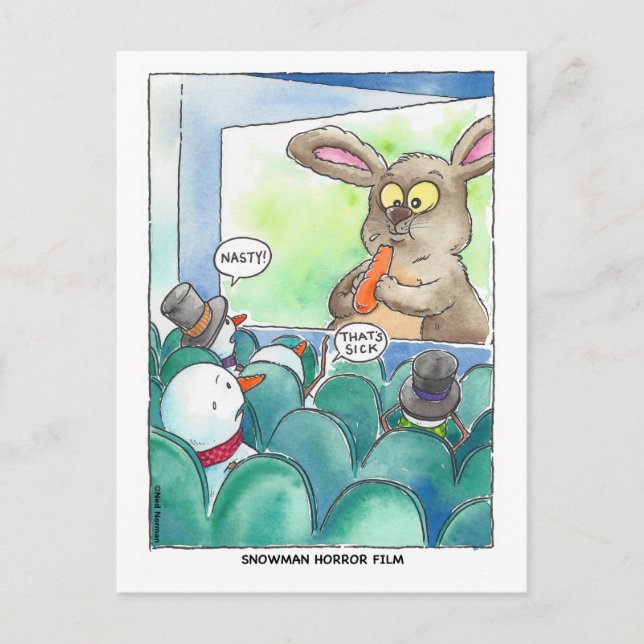 Cartão Postal Cartão-postal do filme Horror Snowman (Frente)