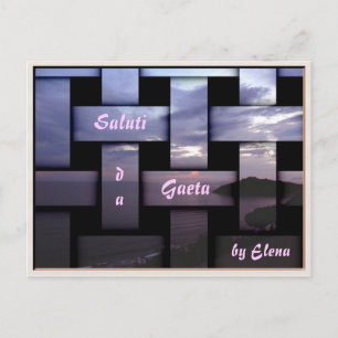 Cartão Postal Cartão-postal do Gaeta Sea View Mosaico