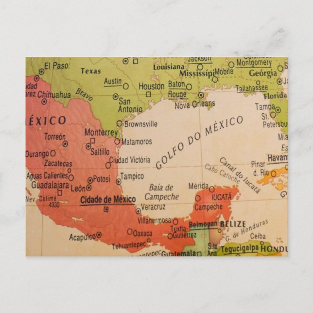 Cartão Postal Cartão-postal do Golfo do México (Frente)
