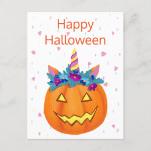 Cartão Postal Cartão-postal do Halloween Engraçado Jack o lanter