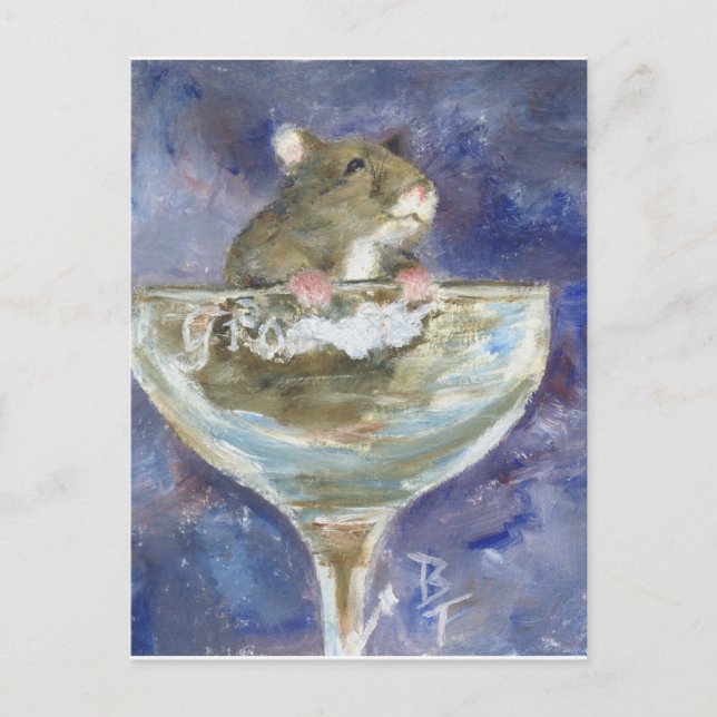 Cartão Postal Cartão-postal do Hamster de Boots Dwarf (Frente)