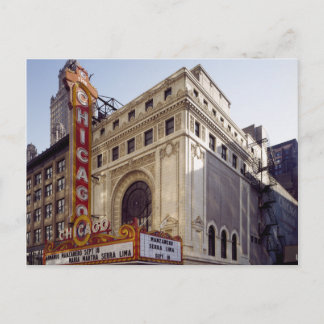 Cartão Postal Cartão-postal do Historic Chicago Theater