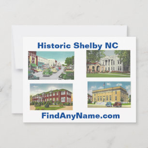 Cartão Postal Cartão-postal do Histórico Shelby NC