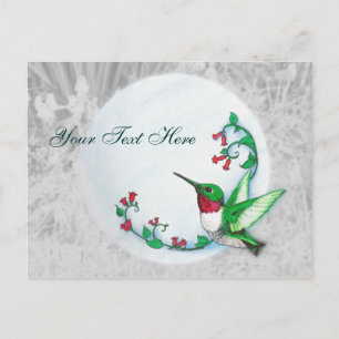 Cartão Postal Cartão-postal do Hummingbird Rubythrop