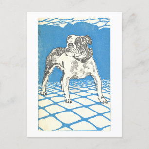 Cartão Postal Cartão-postal do Impressão do Bulldog de Moriz Jun