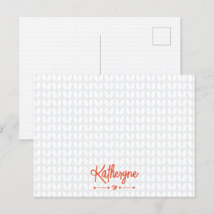 Cartão Postal Cartão-postal do kit personalizado laranja