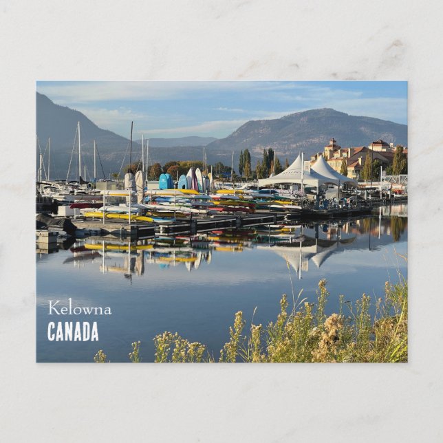 Cartão Postal Cartão-postal do Lago Okanagan em Kelowna, Canadá (Frente)