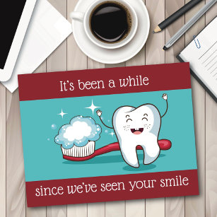 Cartão Postal Cartão-postal do Lembrete de Apontamento Dental