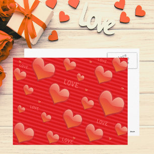 Cartão Postal Cartão-postal do Love Hearts