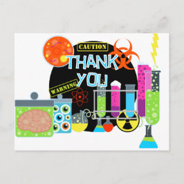 Cartão Postal Cartão-postal do Mad Scientist Obrigado