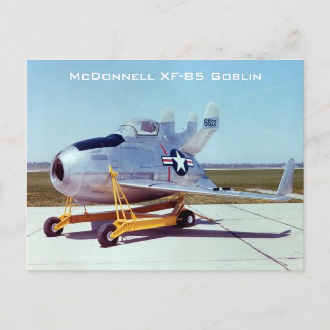 Cartão Postal Cartão-postal do McDonnell XF-85 Goblin (Frente)