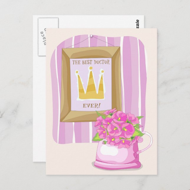 Cartão Postal Cartão-postal do Melhor Médico (Frente/Verso)