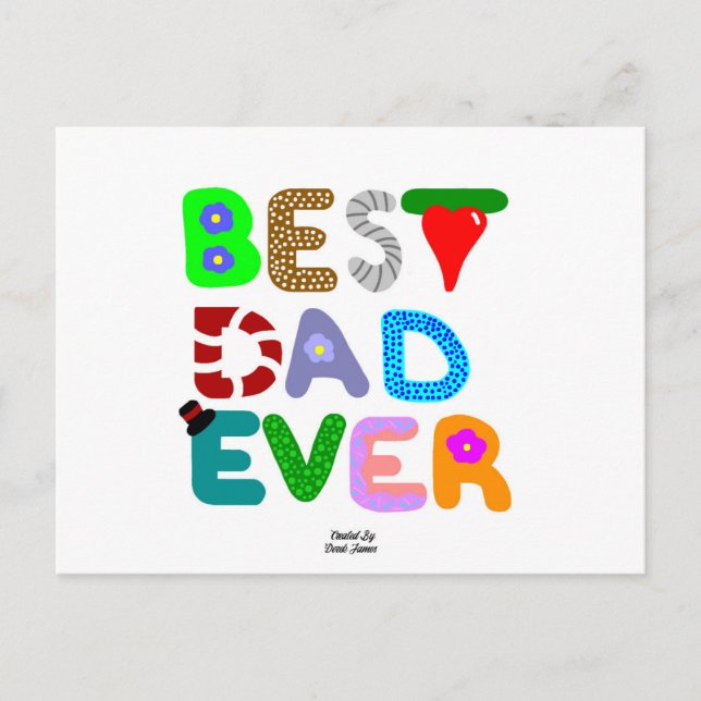 Cartão Postal Cartão-postal do Melhor Pai Nunca (Frente)