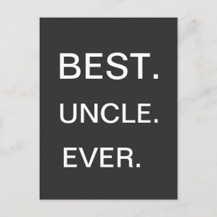 Cartão Postal Cartão-postal do melhor tio nunca
