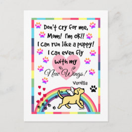 Cartão Postal Cartão-postal do Memorial Trotting Labrador Amarel