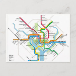 Cartão Postal Cartão-postal do Metrô de Washington D.C.