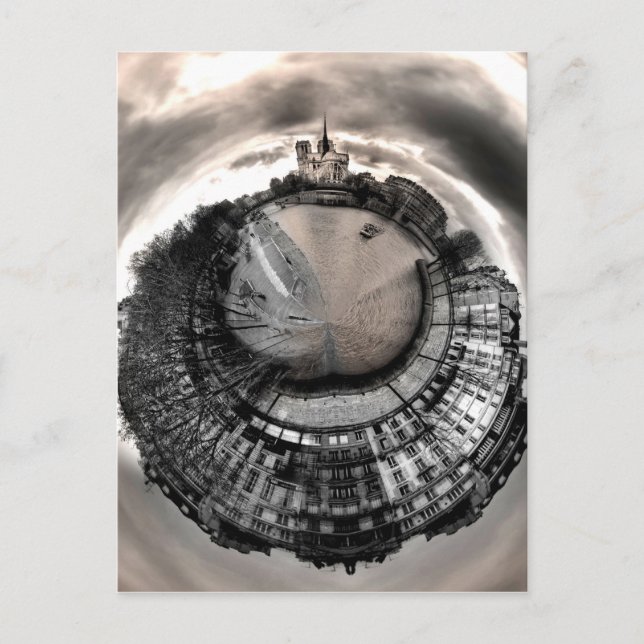 Cartão Postal Cartão-postal do Miniplaneta Paris! (Frente)