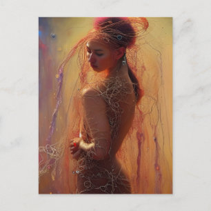 Cartão Postal Cartão-postal do Modelo de Vestuário de Espaghetti