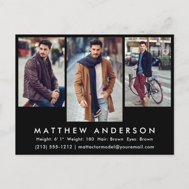 Cartão Postal Cartão-postal do modelo fotográfico fotográfico co (Frente)