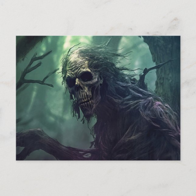 Cartão Postal Cartão-postal do Monstro das Halloween (Frente)