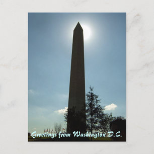 Cartão Postal Cartão-postal do Monumento de Washington