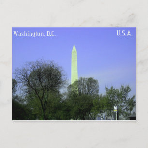 Cartão Postal Cartão-postal do Monumento de Washington