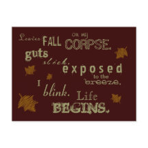 Cartão-postal do Morto de outono