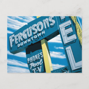 Cartão Postal Cartão-postal do Motel Retro Neon Las Vegas Fergu
