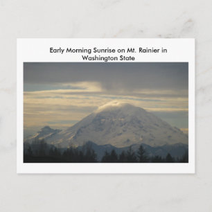 Cartão Postal Cartão-postal do Mt. Rainier, Washington