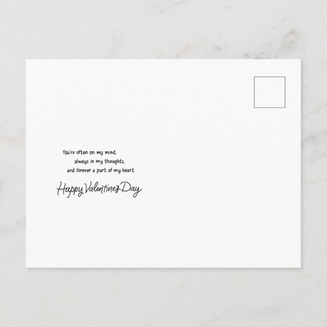 Cartão Postal Cartão-postal do namorados (Verso)