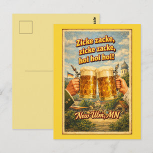 Cartão Postal Cartão-postal do New Ulm MN German Beer Oktoberfes