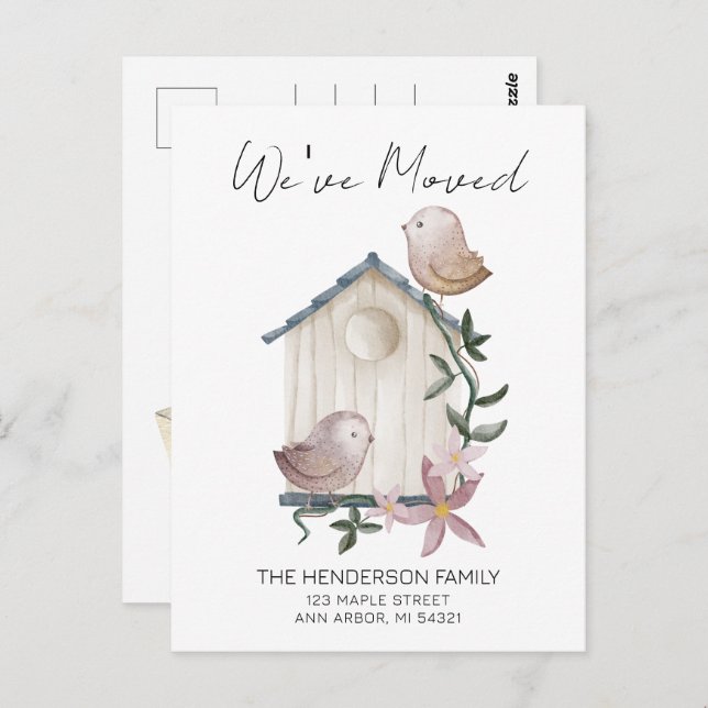 Cartão Postal Cartão-postal do Novo Anúncio de Movimentação do B (Frente/Verso)