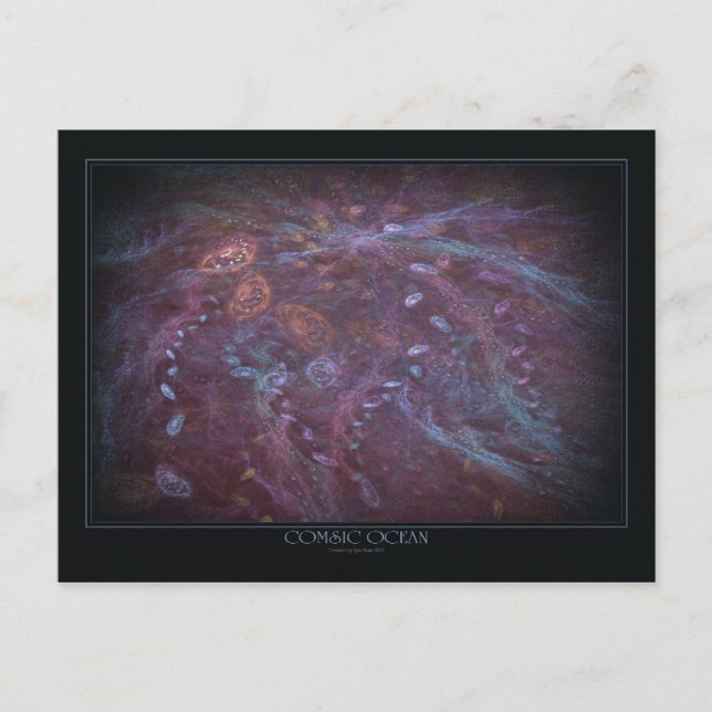 Cartão Postal Cartão-postal do Oceano Cósmico (Frente)