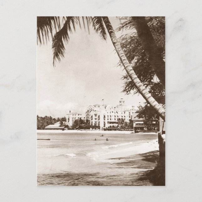 Cartão Postal Cartão-postal do Palácio Rosa Honolulu Hawaii (Frente)