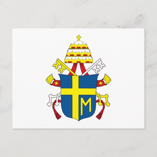 Cartão Postal Cartão-postal do Papa João Paulo II (Frente)