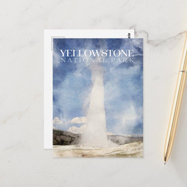 Cartão Postal Cartão-postal do Parque Nacional Yellowstone (Frente/Verso In Situ)