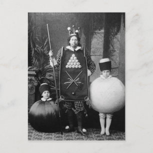 Cartão Postal Cartão-postal do Partido Costume Vitoriano Strange