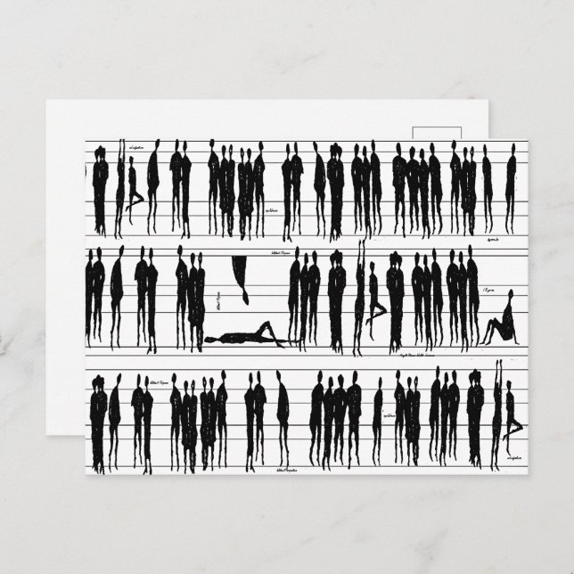 Cartão Postal Cartão-postal do PESSOAS MUSICAL (Frente/Verso)