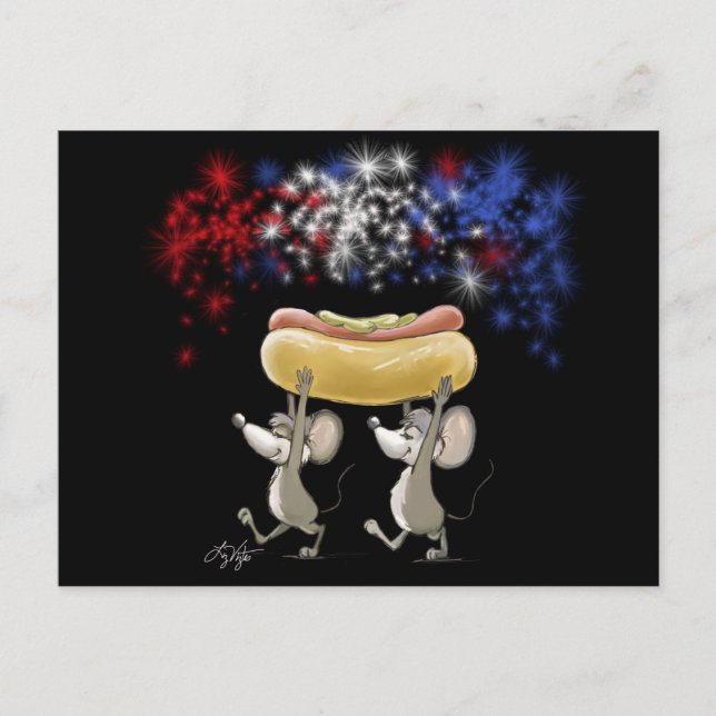 Cartão Postal Cartão-postal do Picnic Noturno de 4 de julho (Frente)