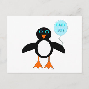 Cartão Postal Cartão-postal do Pinguim Menino Azul